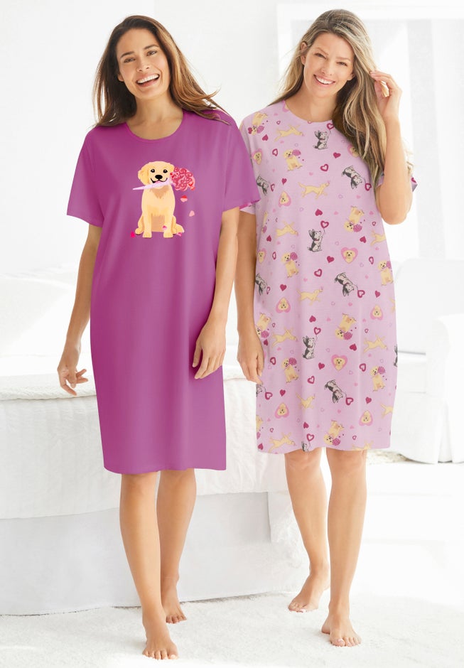 2-Pack Short-Sleeve Sleepshirt image number 5