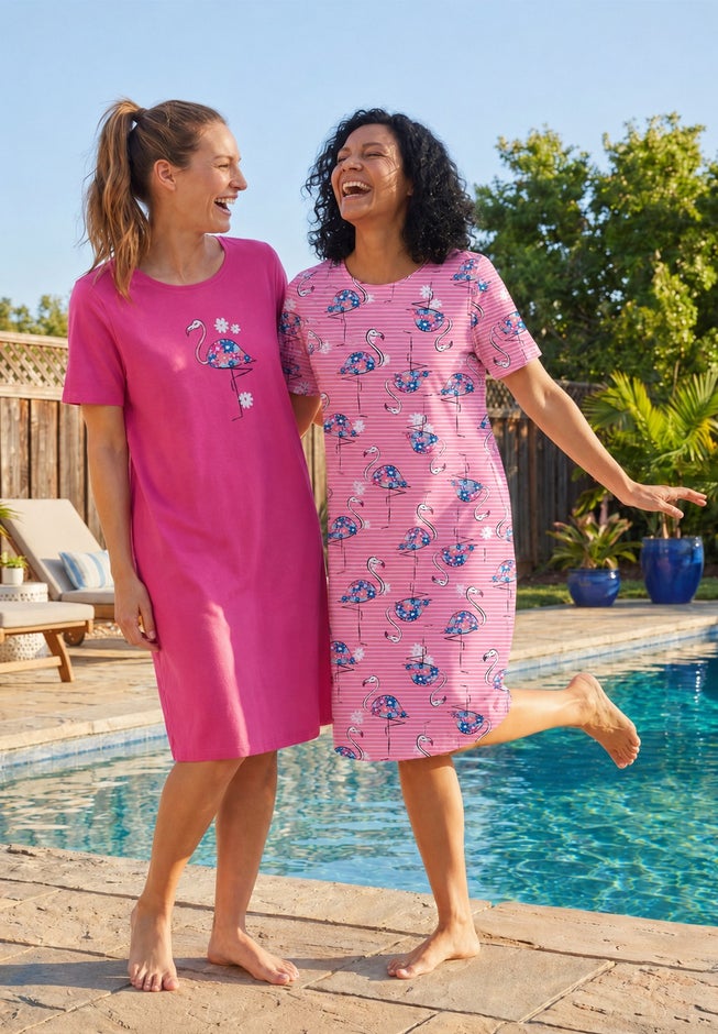2-Pack Short-Sleeve Sleepshirt image number 5