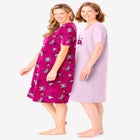 2-Pack Short-Sleeve Sleepshirt image number null