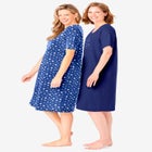 2-Pack Short-Sleeve Sleepshirt image number null