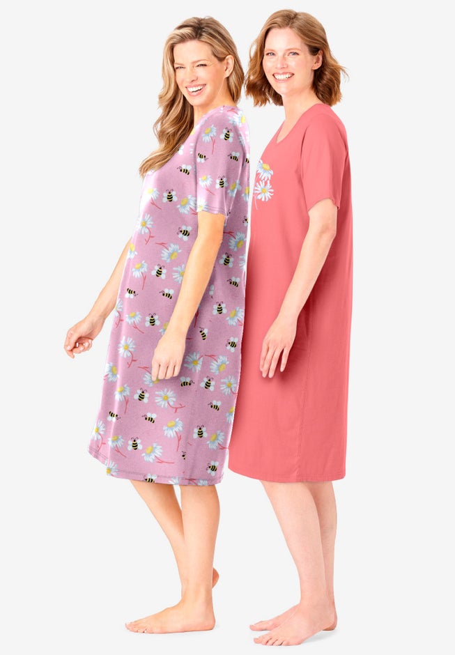 2-Pack Short-Sleeve Sleepshirt image number 2