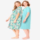 2-Pack Short-Sleeve Sleepshirt image number null
