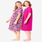 2-Pack Short-Sleeve Sleepshirt image number null