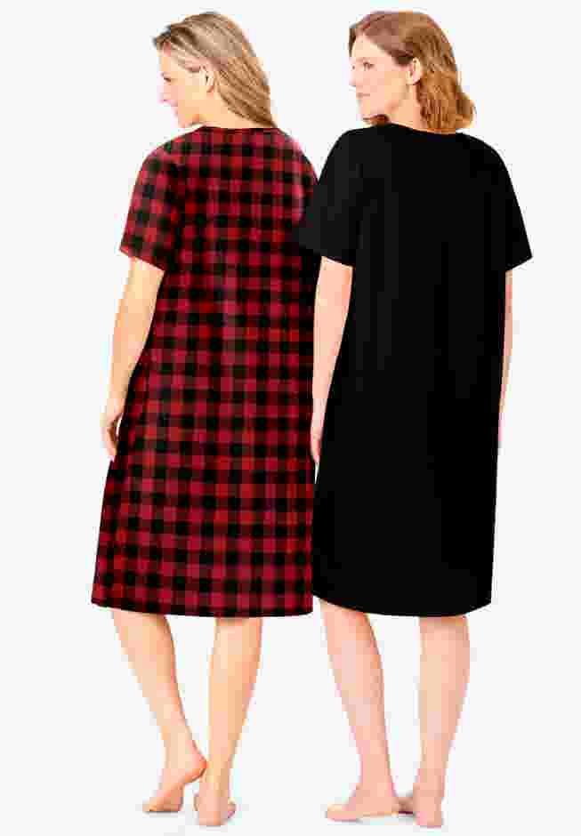 2-Pack Short-Sleeve Sleepshirt image number 1