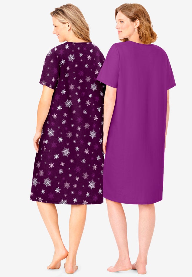 2-Pack Short-Sleeve Sleepshirt image number 1