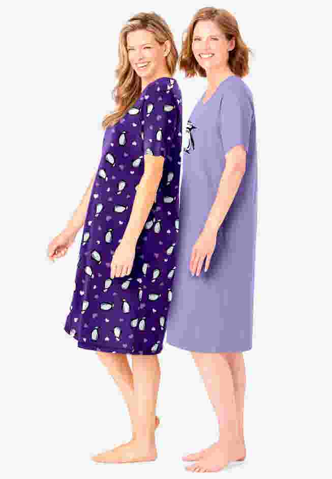 2-Pack Short-Sleeve Sleepshirt image number 2