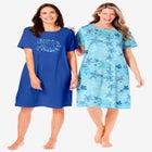 2-Pack Short-Sleeve Sleepshirt image number null