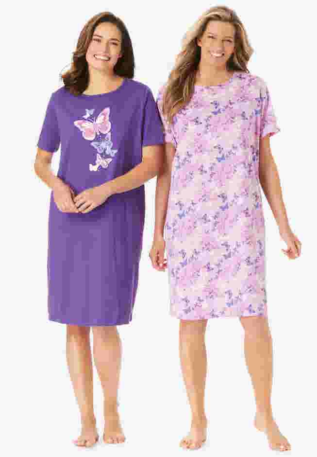 2-Pack Short-Sleeve Sleepshirt image number 0