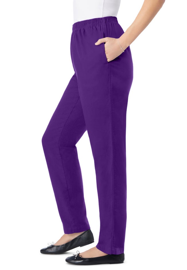 Straight-Leg All-Cotton Denim Pull-On 7-Day Elastic-Waist Jeans image number 2