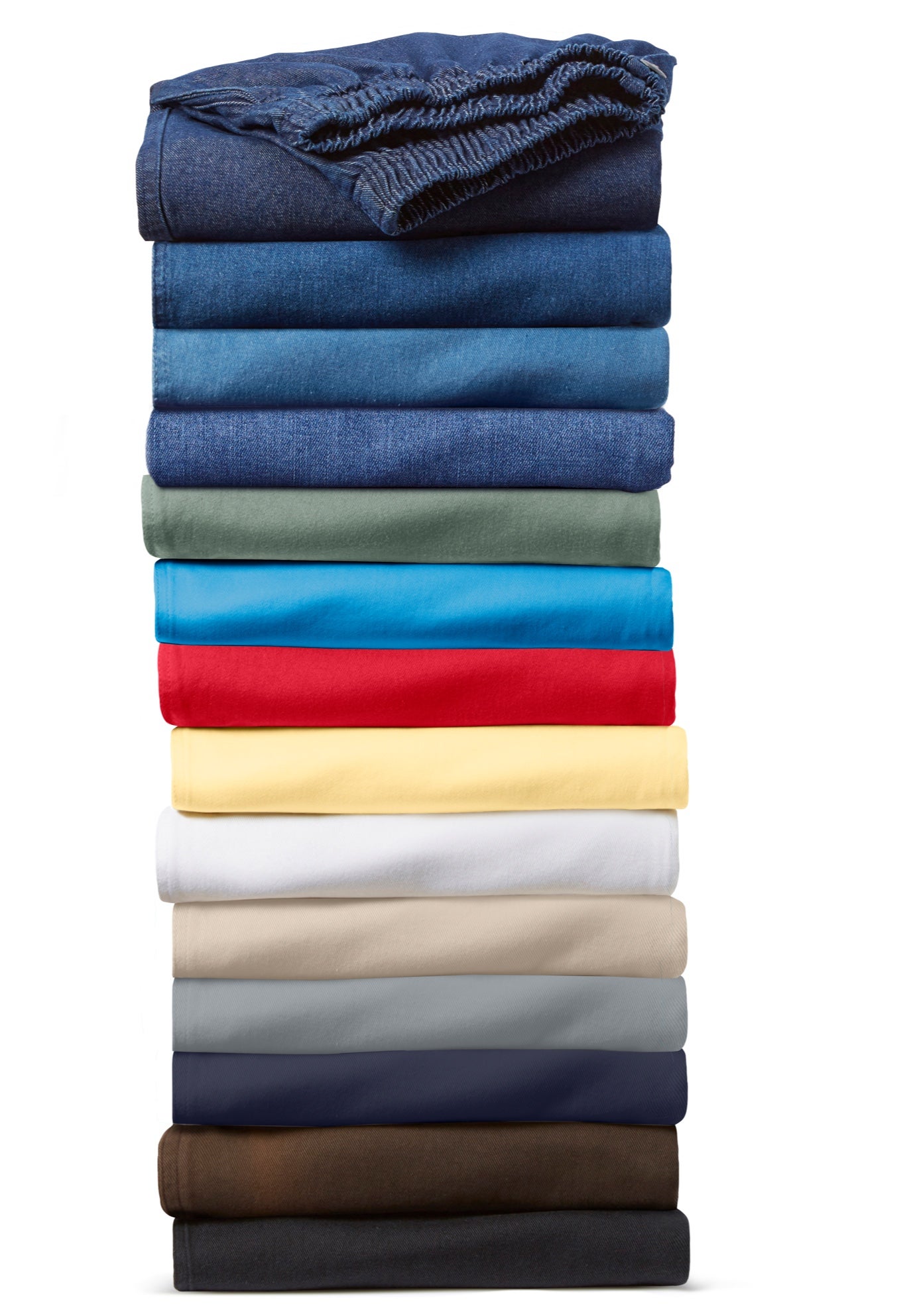 Straight-Leg All-Cotton Denim Pull-On 7-Day Elastic-Waist Jeans image number 2