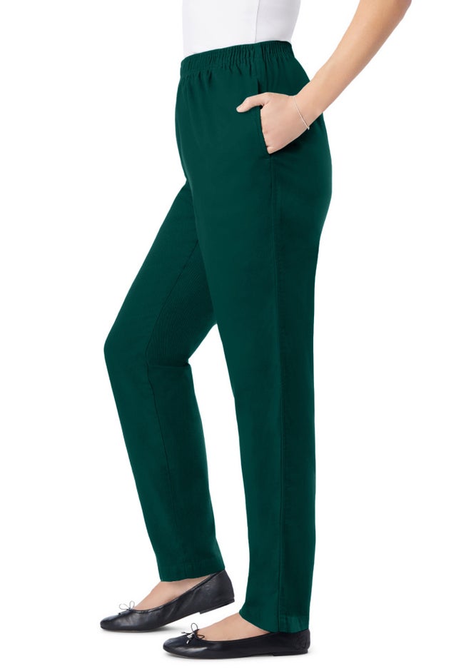 Straight-Leg All-Cotton Denim Pull-On 7-Day Elastic-Waist Jeans image number 2