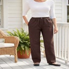 7-Day Straight-Leg Elastic-Waist Cotton Denim Pant image number null