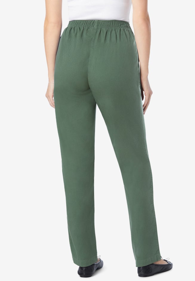 Straight-Leg All-Cotton Denim Pull-On 7-Day Elastic-Waist Jeans image number 1