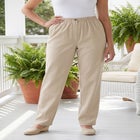 7-Day Straight-Leg Elastic-Waist Cotton Denim Pant image number null