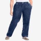 Straight-Leg All-Cotton Denim Pull-On 7-Day Elastic-Waist Jeans image number null