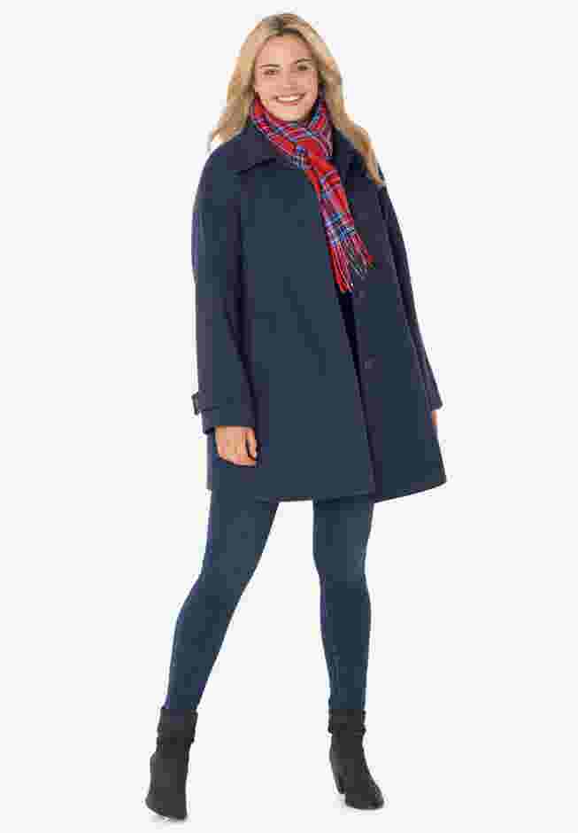 Wool-Blend Classic A-Line Coat image number 1