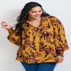 Abby Blouson Sleeve Blouse image number null