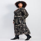Eliana Scarf Placement Print Dress image number null