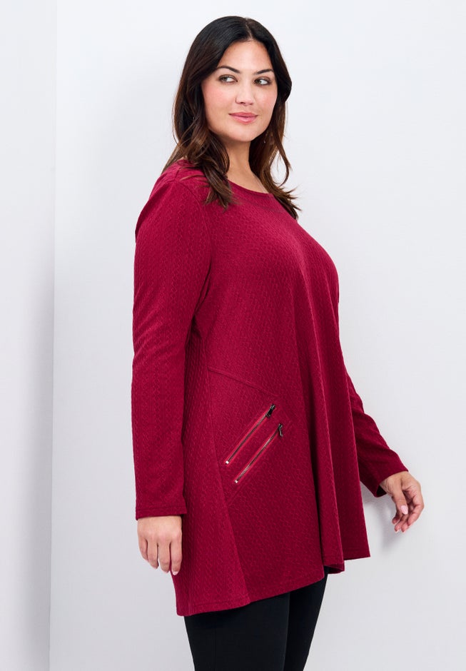 Alina Hacci Zip Detail Tunic image number 2