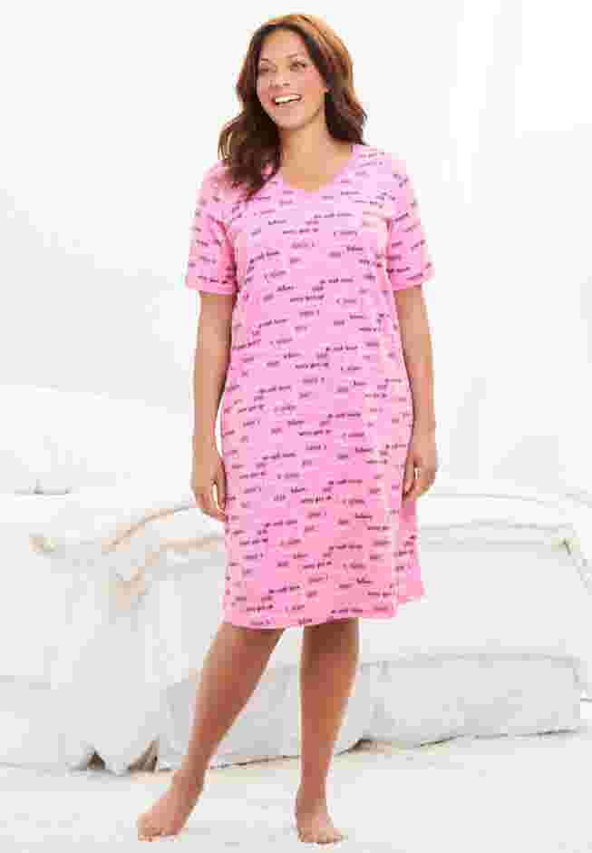 Catherines® Breast Cancer Support Sleepshirt image number 3