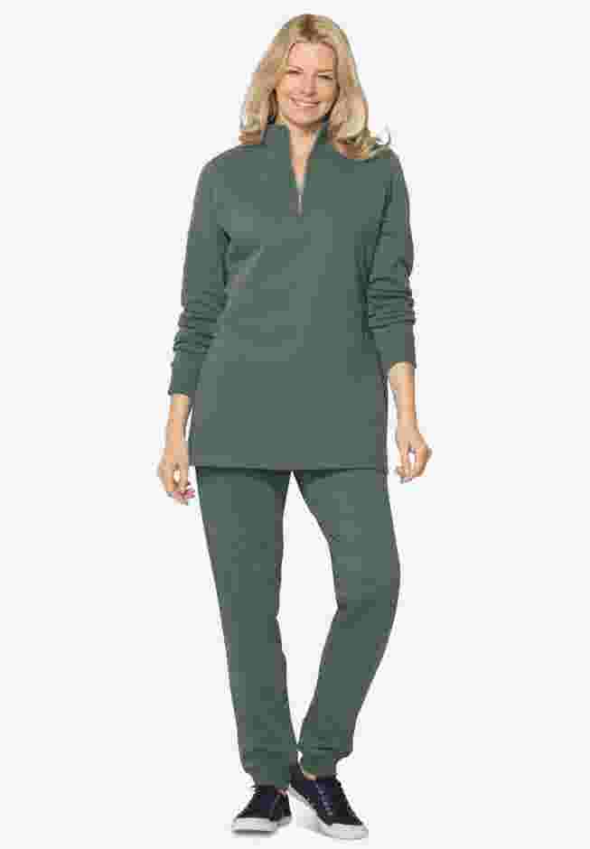 2-piece fleece sweatshirt set image number 0
