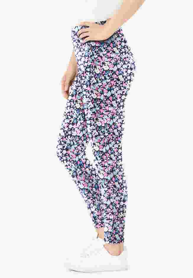 Stretch-Cotton Knit Pull-On Printed Leggings image number 2