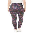Stretch-Cotton Knit Pull-On Printed Leggings image number null