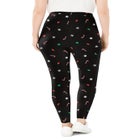 Stretch-Cotton Knit Pull-On Printed Leggings image number null