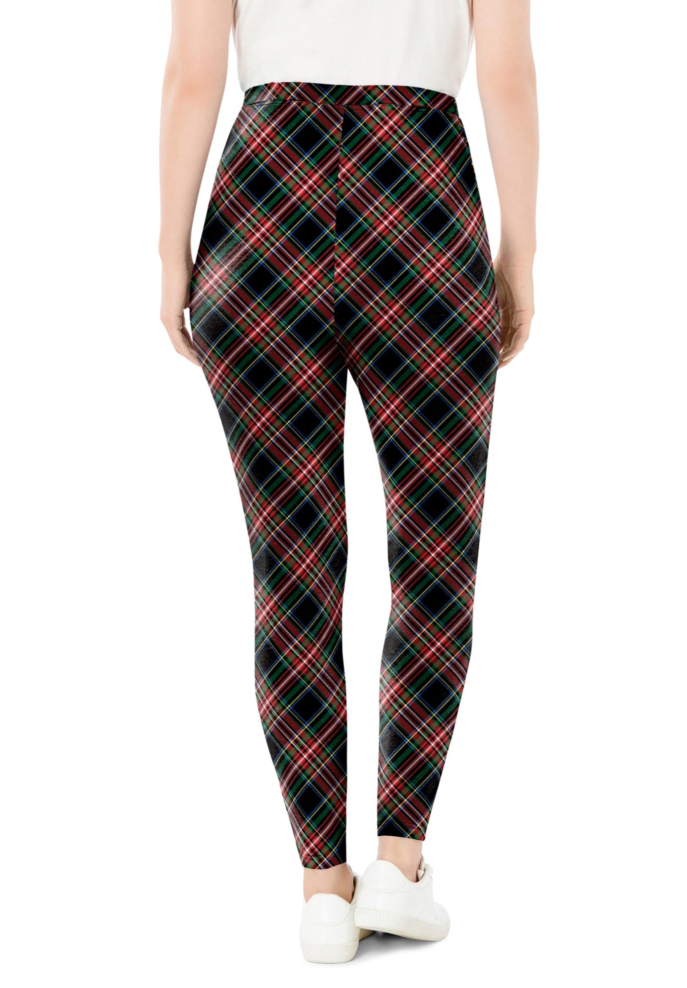 Stretch-Cotton Knit Pull-On Printed Leggings image number 1