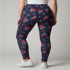 Stretch-Cotton Knit Pull-On Printed Leggings image number null