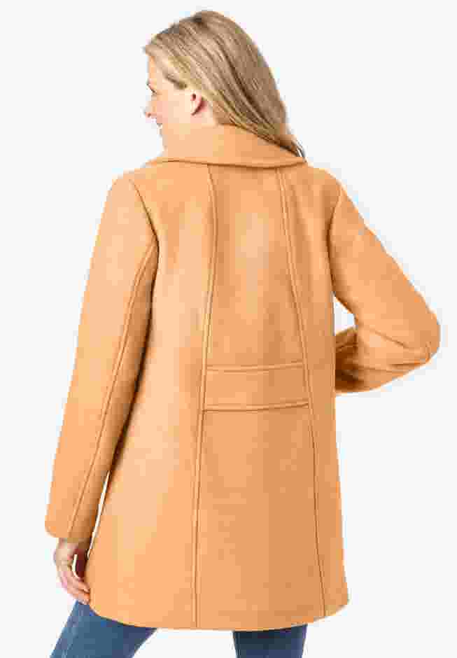 Wool-Blend Double-Breasted Peacoat image number 1