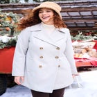 Wool-Blend Double-Breasted Peacoat image number 0