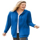 Zip Front Tunic Hoodie Jacket image number null