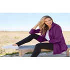 Zip Front Tunic Hoodie Jacket image number null