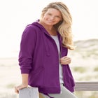 Zip Front Tunic Hoodie Jacket image number null