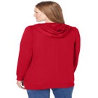 Zip Front Tunic Hoodie Jacket image number null