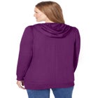 Zip Front Tunic Hoodie Jacket image number null