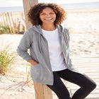 Zip Front Tunic Hoodie Jacket image number null