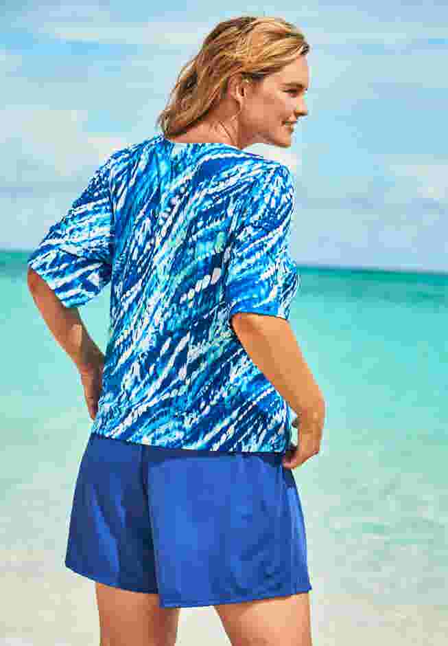 Three-Quarter Sleeve Swim Tee image number 2
