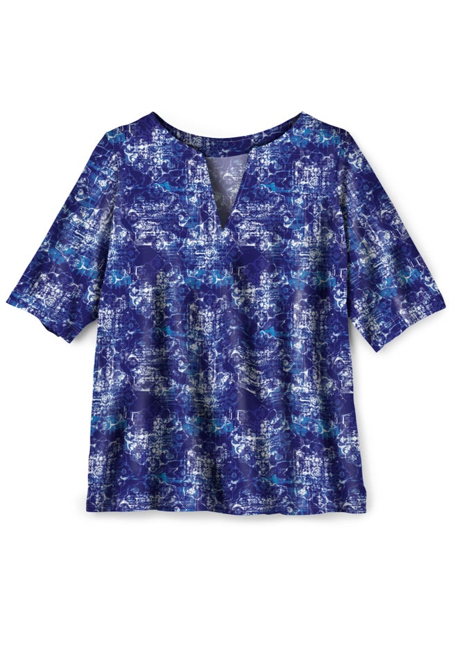 Three-Quarter Sleeve Swim Tee image number 2