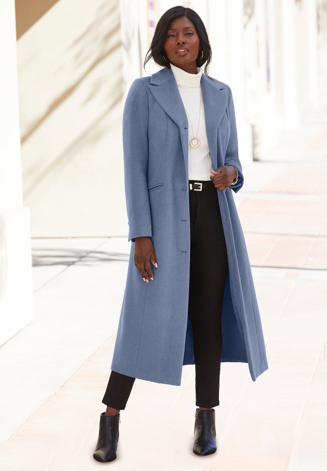 Full Length Wool Blend Coat image number 0
