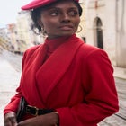 Long Shawl Collar Wool Coat image number null