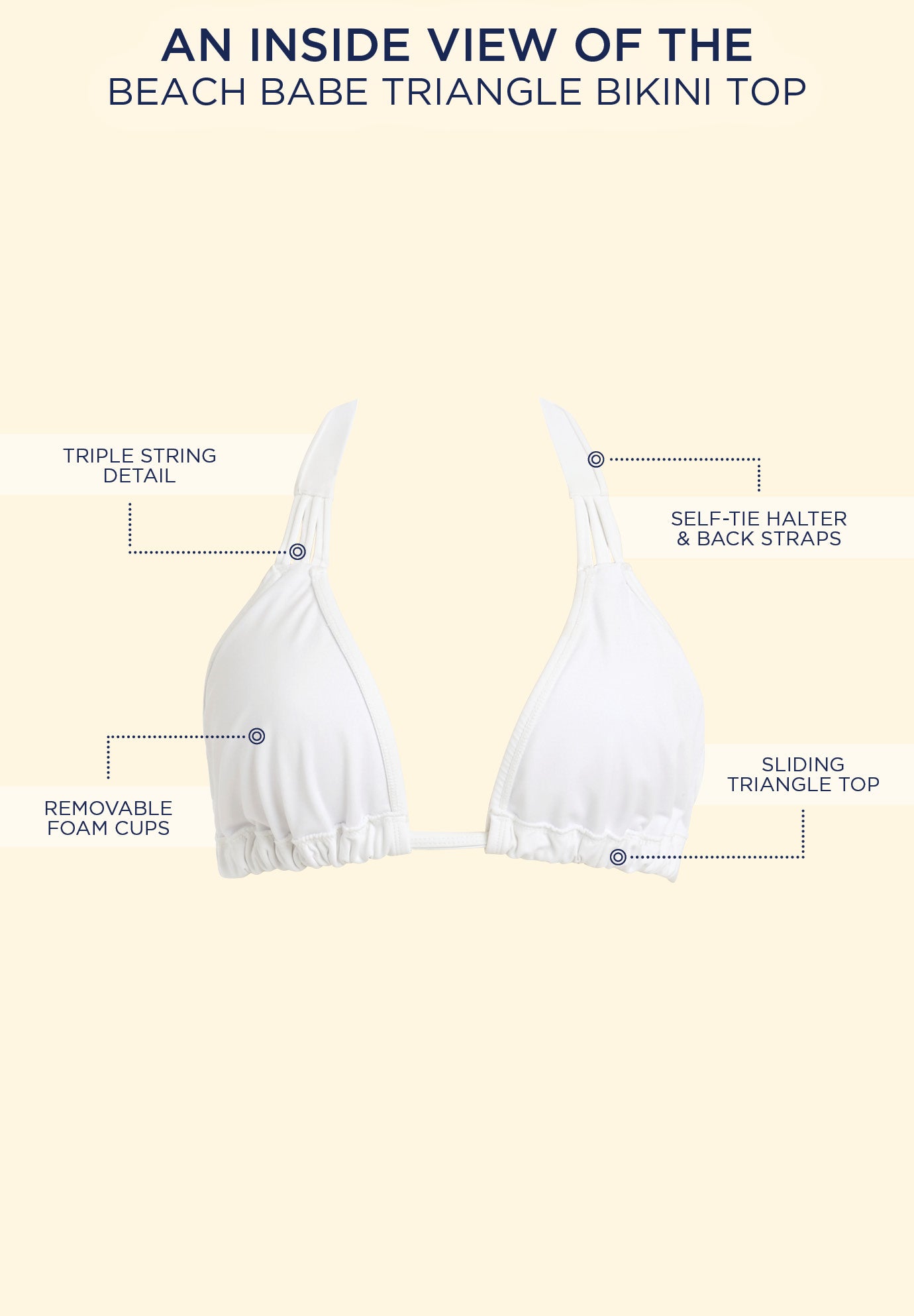 Beach Babe Triangle Bikini Top image number 7