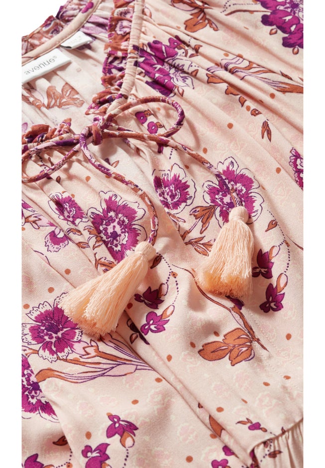 Imari Empire Waist Spliced Top image number 6