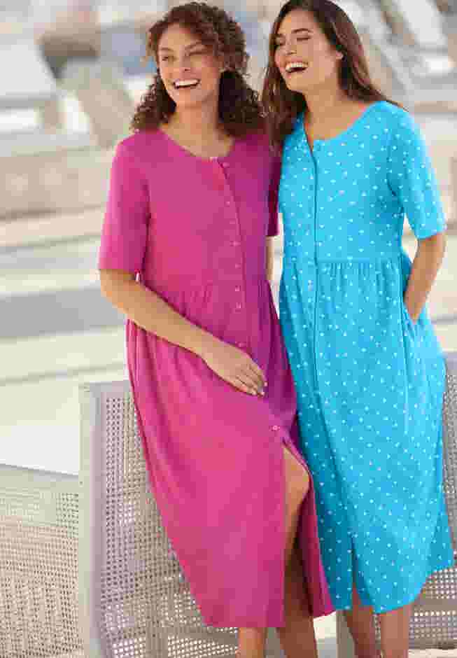 Button-Front Essential Dress image number 4