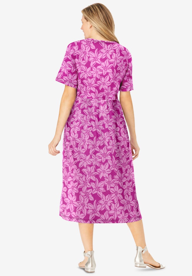 Button-Front Essential Dress image number 1