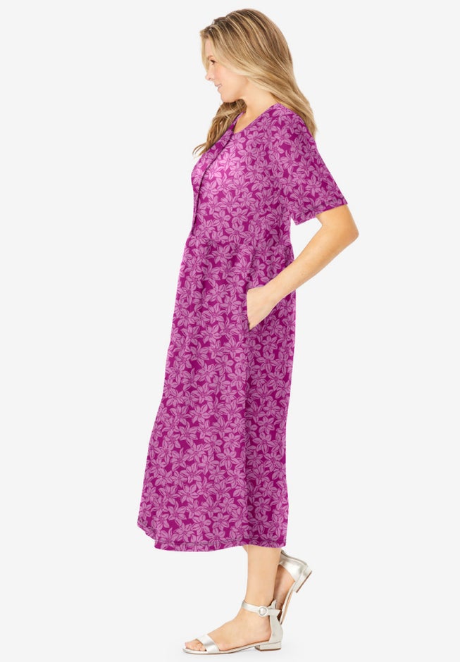 Button-Front Essential Dress image number 2