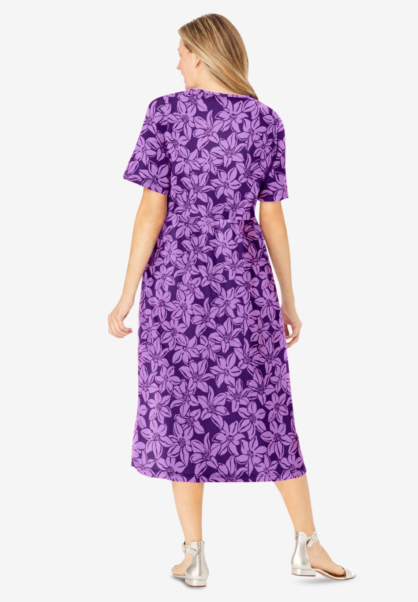 Button-Front Essential Dress image number 1