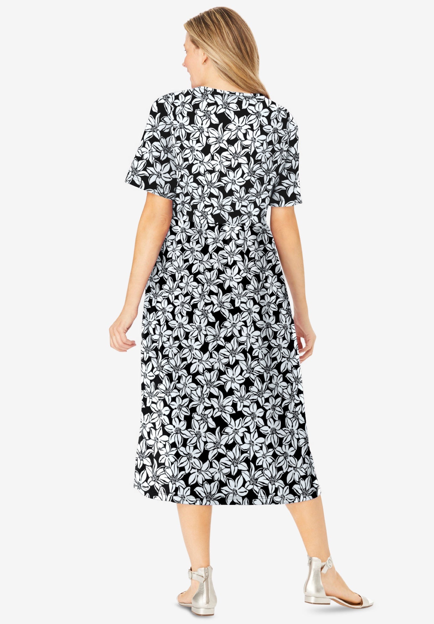 Button-Front Essential Dress image number 1