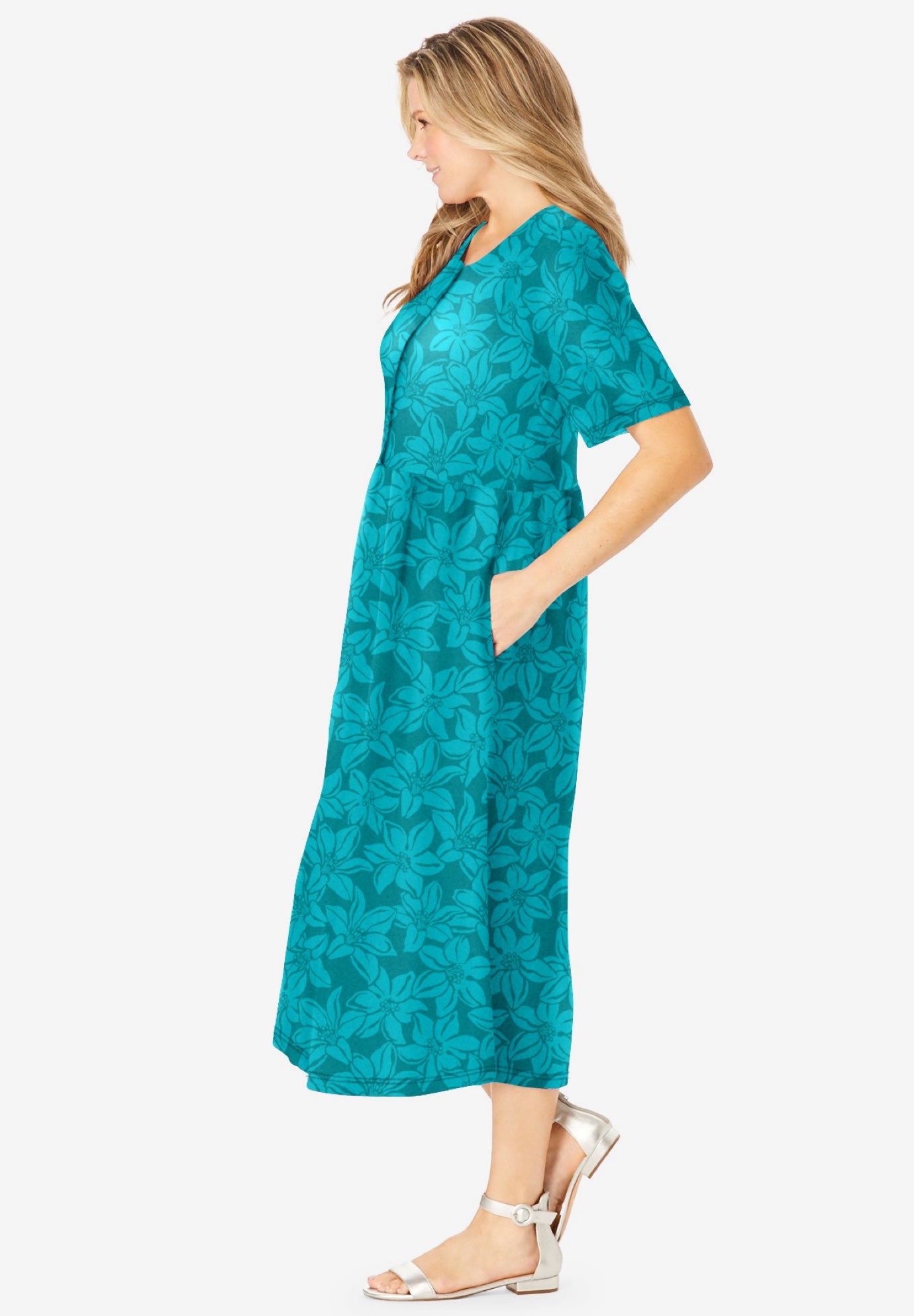 Button-Front Essential Dress image number 2